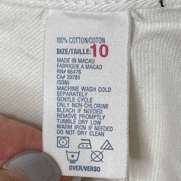 RARE Tommy Hilfiger Wide Leg High Rise Jeans White Size 10 Vintage 90s - Picture 12 of 15